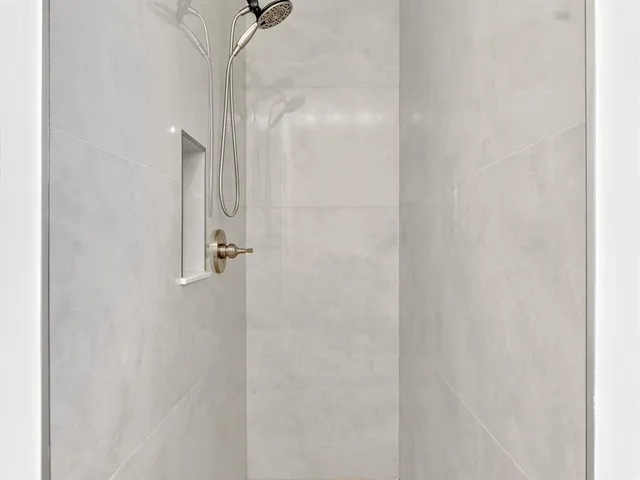 a view of backyard with green space