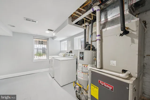 a room with storage and utility