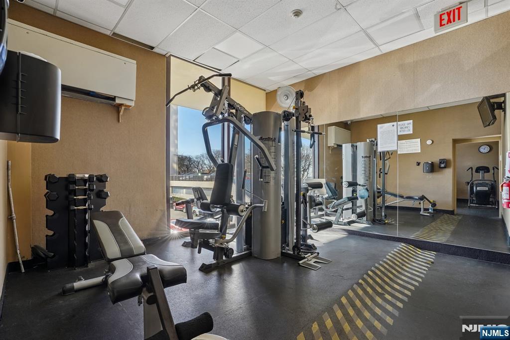 5 Horizon Road, Unit 2304 Fort Lee, NJ 07024 - Photo 27 of 33 a view of a room with gym equipment