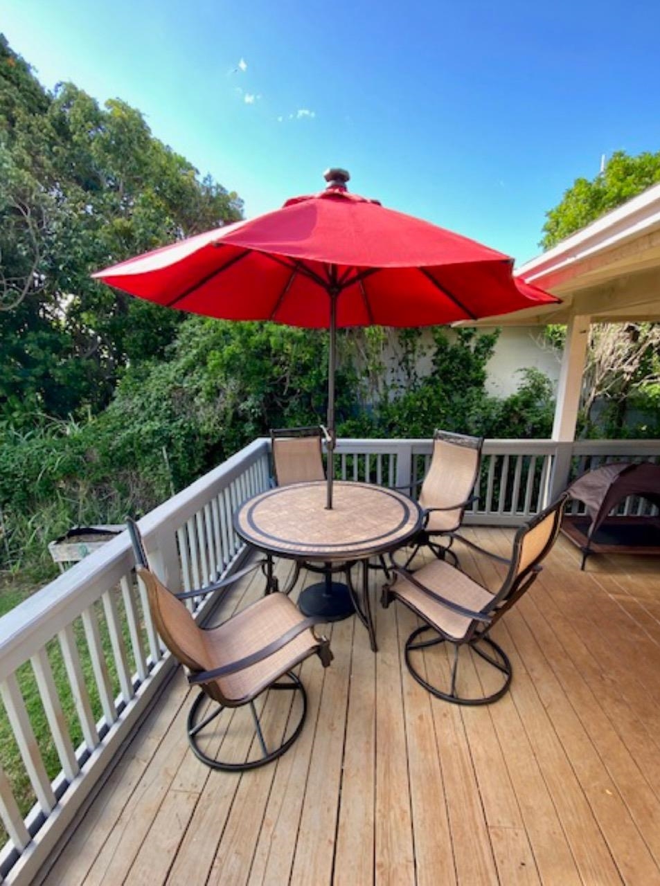 30 Olinda Road Makawao, HI 96768 - Photo 23 of 30 a view of deck with furniture and barbeque oven