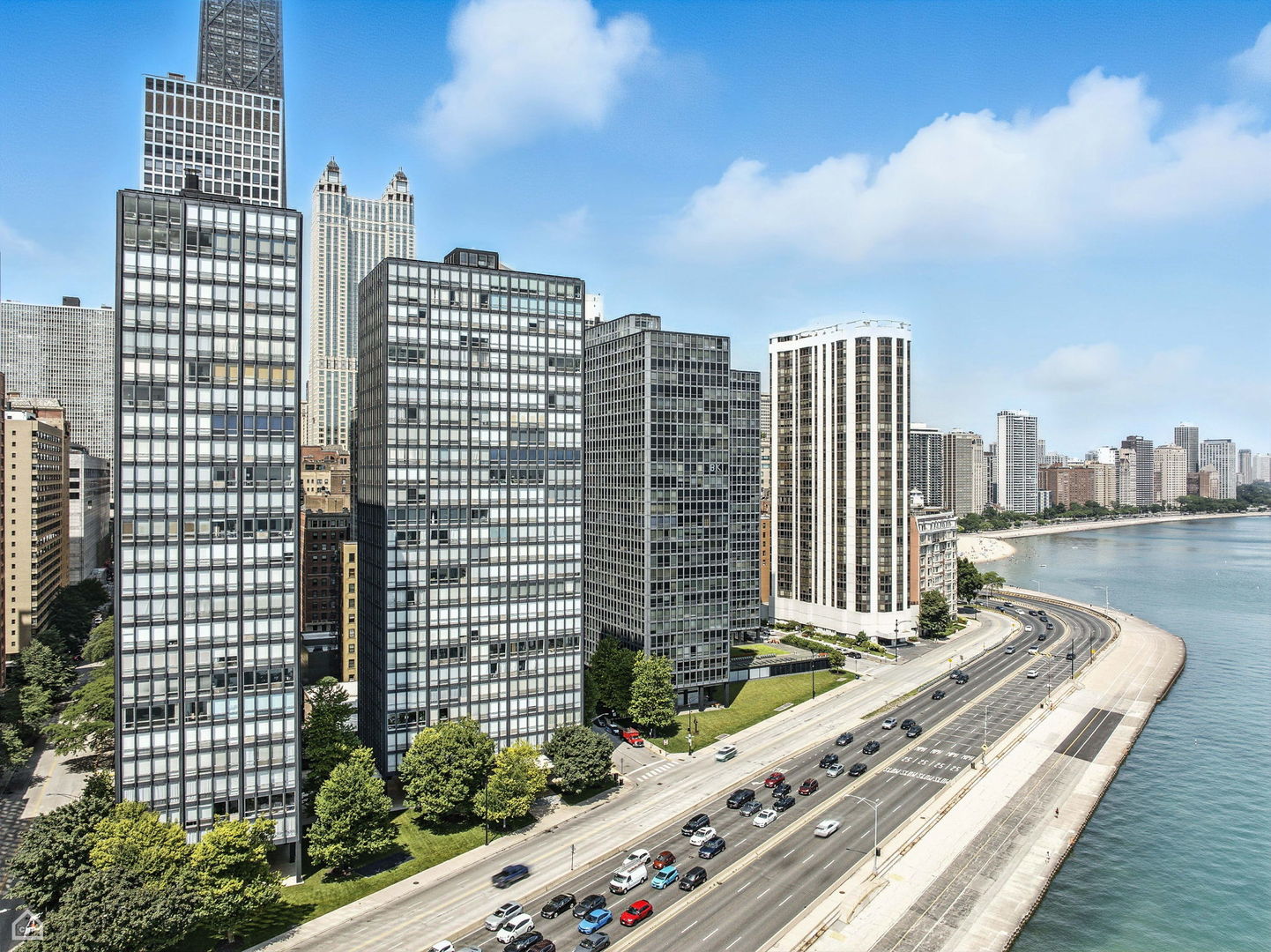 880 North Lake Shore Drive, Unit 22F Chicago, IL 60611 - Photo 20 of 21 a view of a city with tall buildings