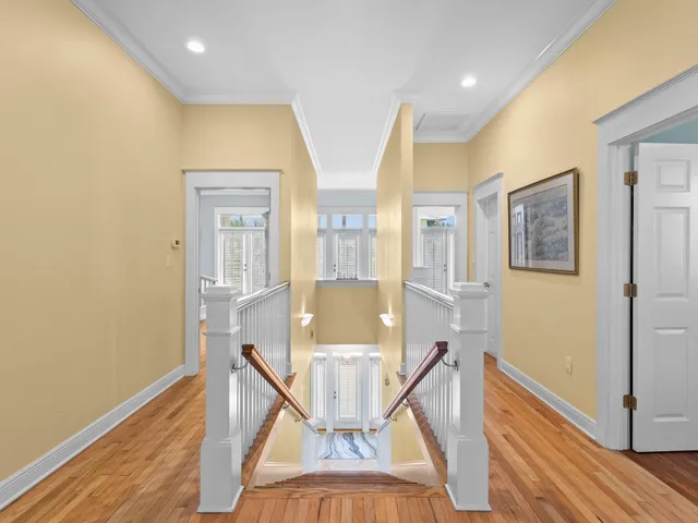 a view of a living room with windows