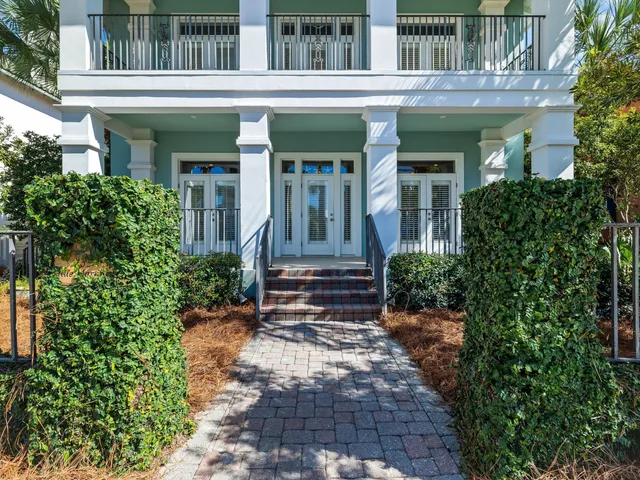 a front view of a house