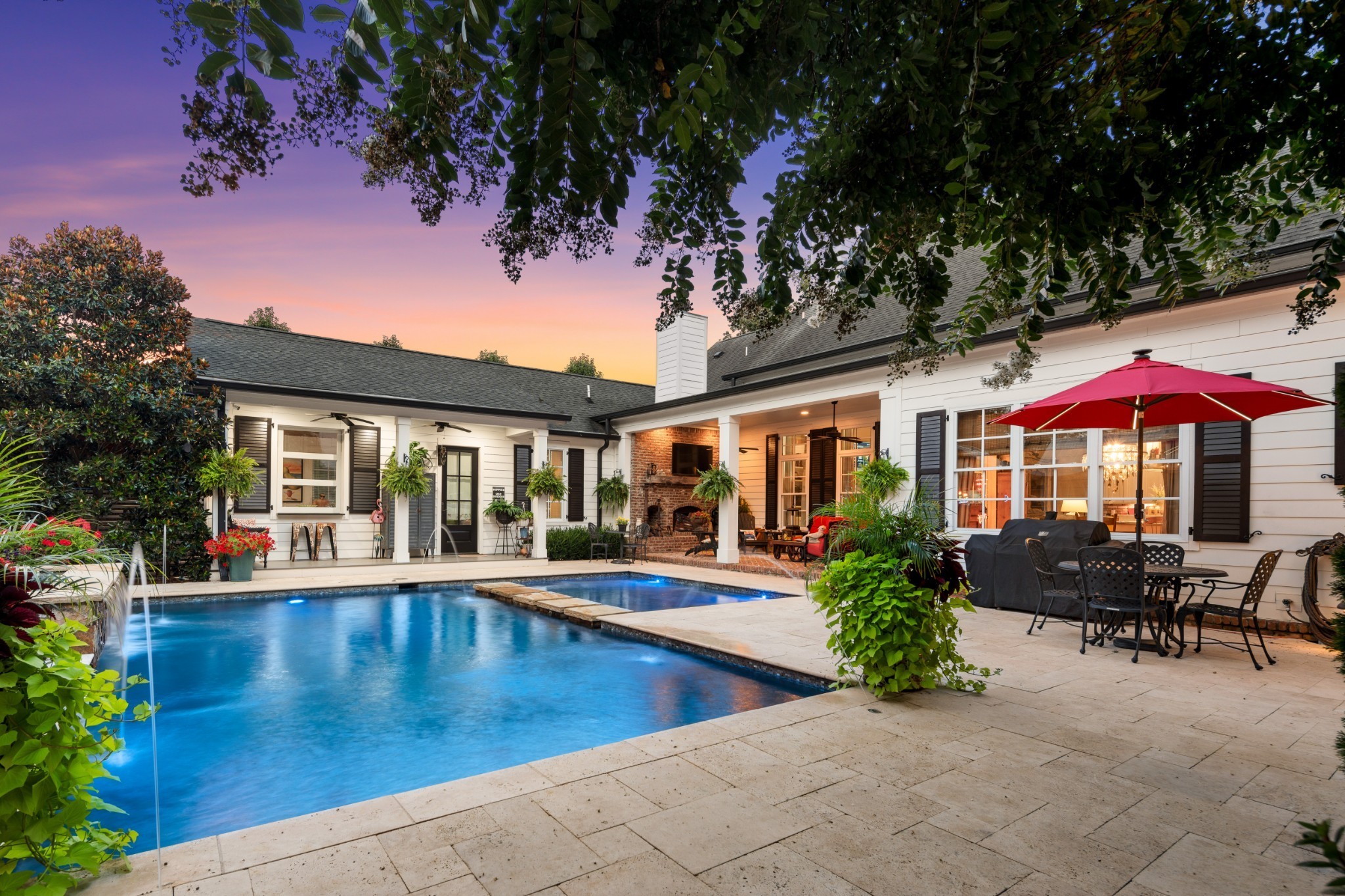 5566 Hill Road Brentwood, TN 37027 - Photo 51 of 62 a view of a house with swimming pool and sitting area