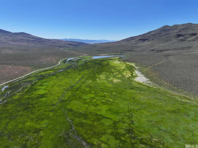 a view of an outdoor space with mountain view