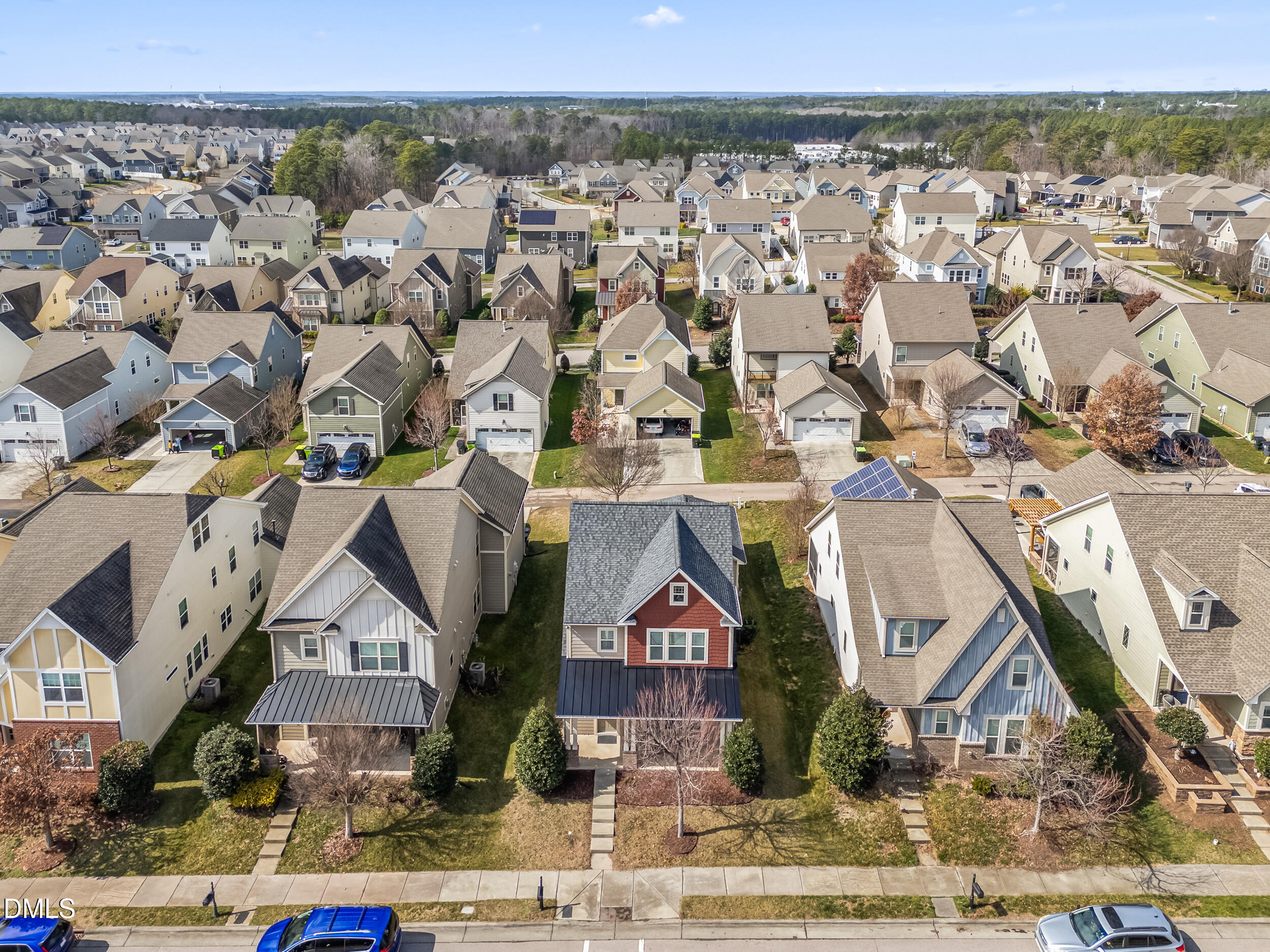1301 Oatney Ridge Lane Morrisville, NC 27560 - Photo 5 of 38 an aerial view of multiple house