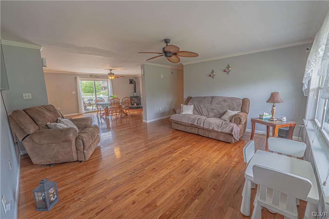 897 North Summit Road Bath, PA 18014 - Photo 4 of 35 a living room with furniture and a wooden floor