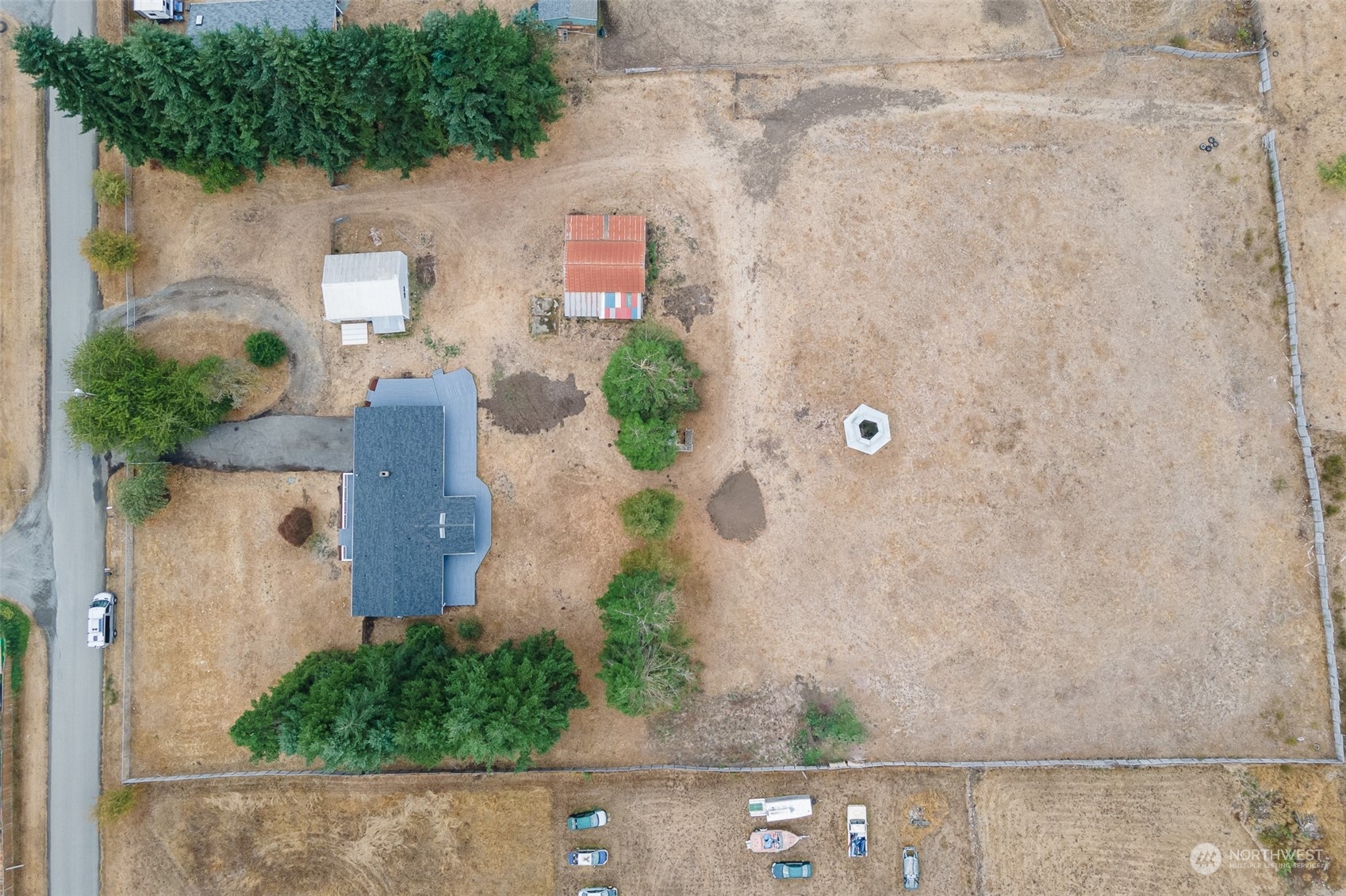 4820 176th Avenue Southwest Rochester, WA 98579 - Photo 35 of 40 an aerial view of a house with a yard