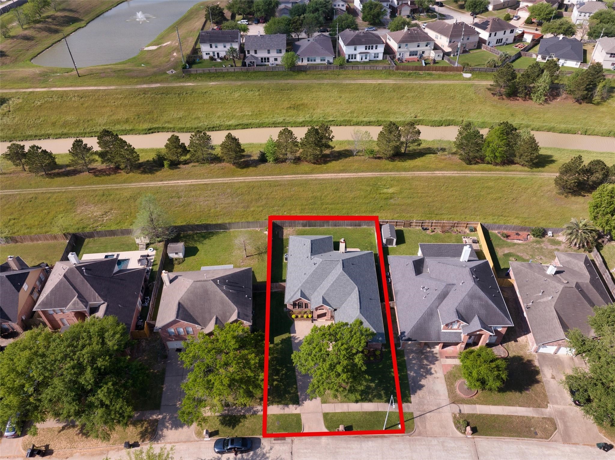 21307 Riverside Ridge Lane Katy, TX 77449 - Photo 43 of 44 Ariel view showing no back neighbors