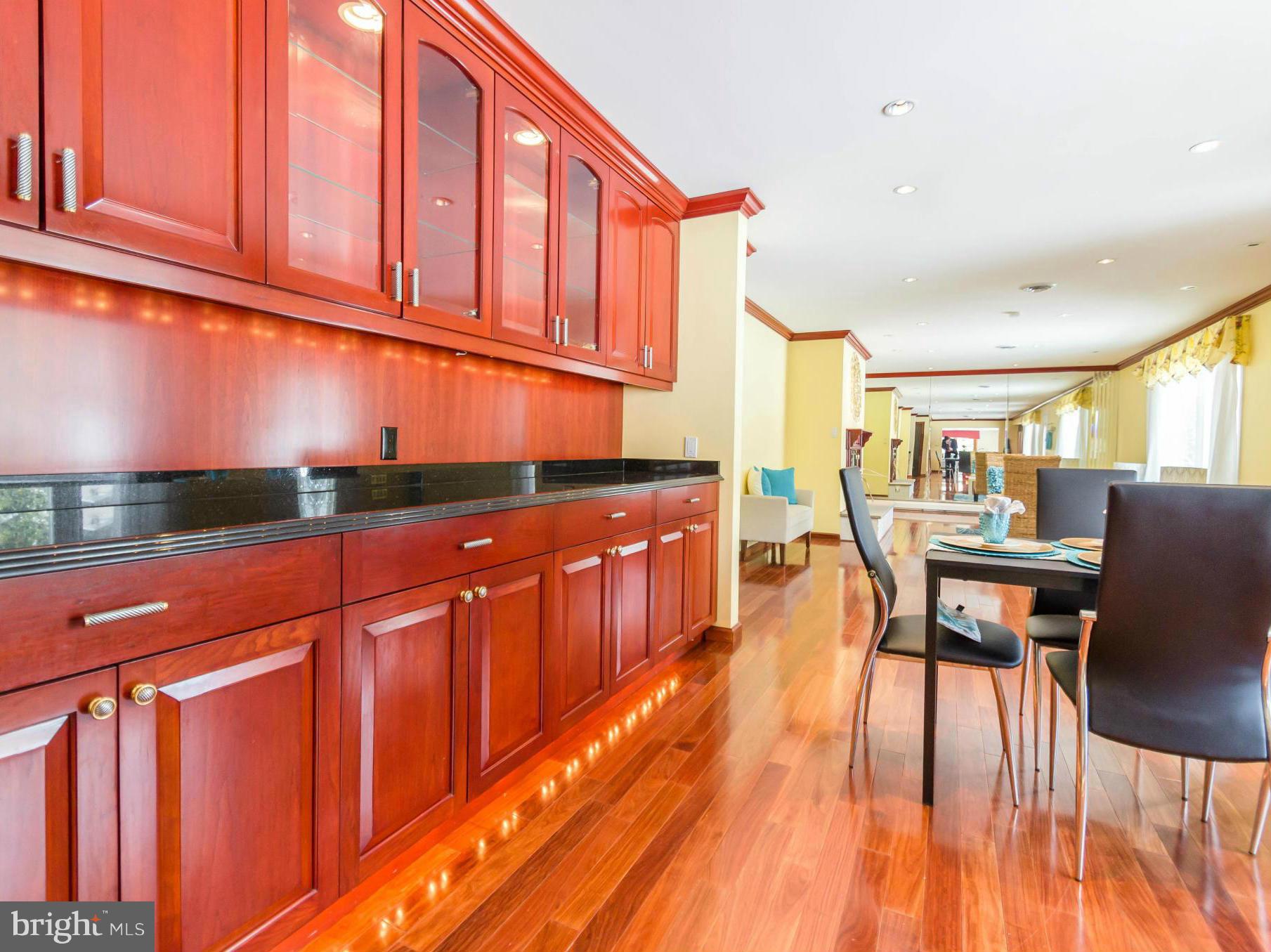 Abundant cabinet space