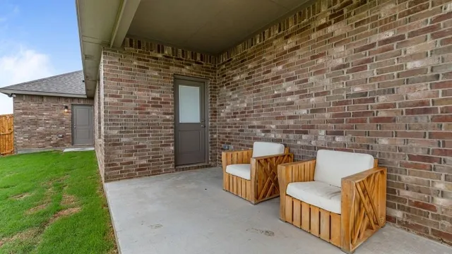 a view of an outdoor space with seating