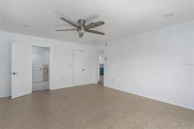 a view of an empty room