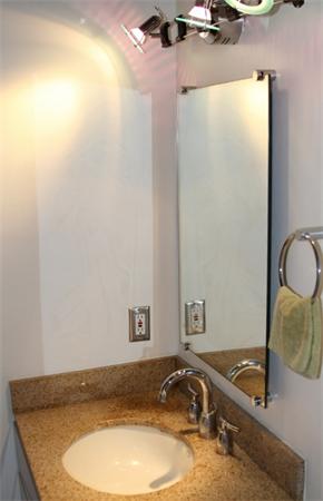 43 Belvedere Road Boxford, MA 01921 - Photo 15 of 17 a bathroom with a granite countertop sink and a mirror