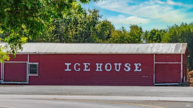 a sign that is on the side of a building