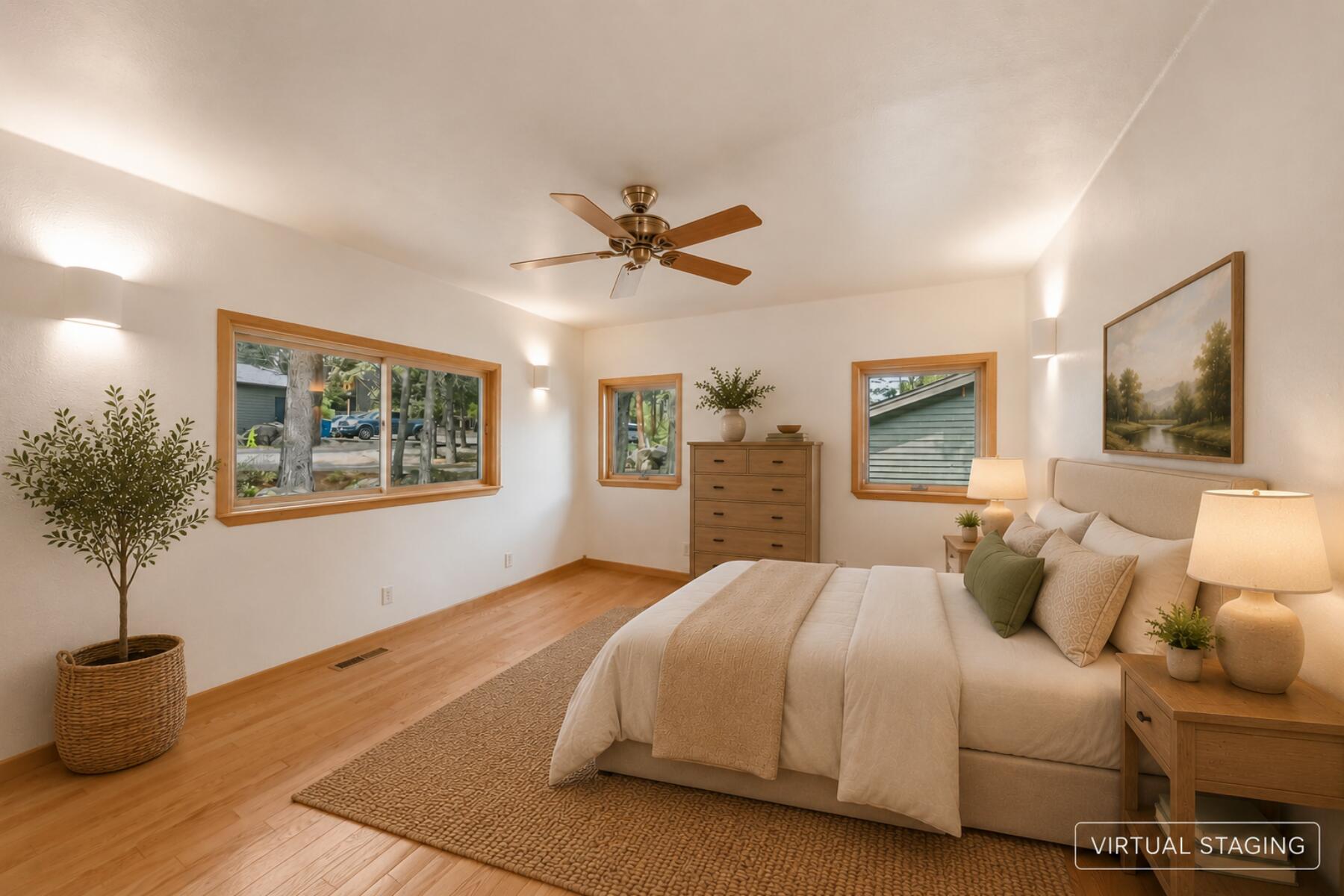 637 Northwest Silver Buckle Road Bend, OR 97703 - Photo 18 of 68 a bedroom with a large bed and a window