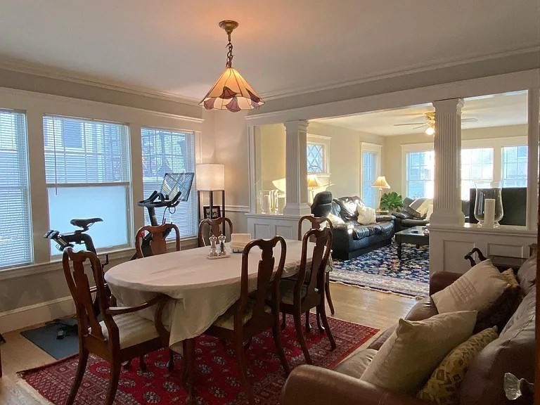 7 High Street, Unit 1 Somerville, MA 02144 - Photo 2 of 13 a view of a dining room with furniture and window