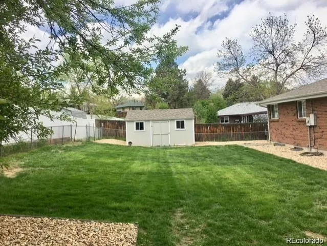 a house view with a garden space