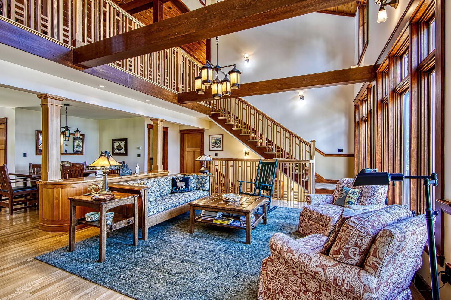 74 Workman Road Gouldsboro, ME 04613 - Photo 16 of 40 Living Room and stairs