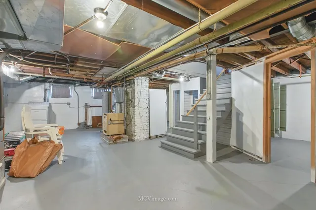 a view of storage and utility room