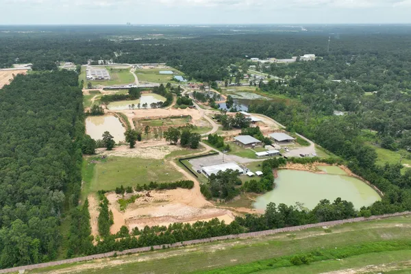 a aerial view of multiple house