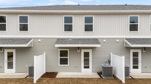 a front view of a house