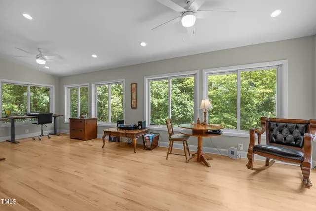 a view of a workspace with a window