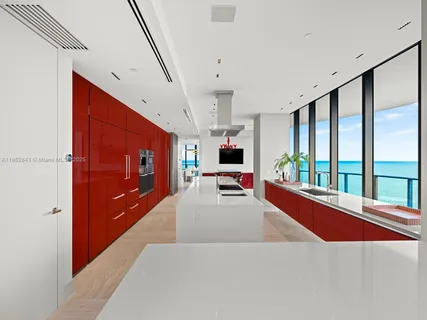 a view of an ocean from a balcony