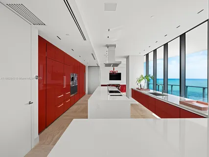 a view of a balcony with city view