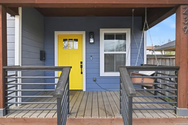 a view of outdoor seating space