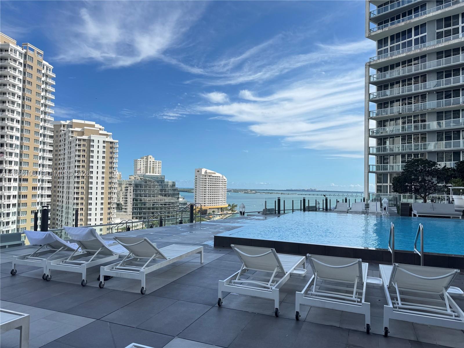 495 Brickell Avenue, Unit 3504 Miami, FL 33131 - Photo 38 of 43 a terrace with outdoor seating city view and barbeque oven