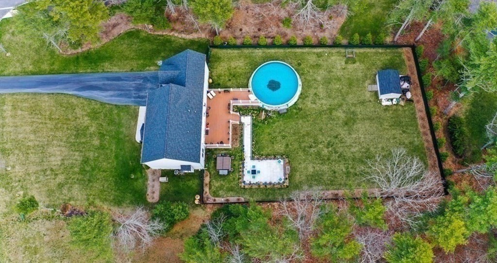 4 Douglas Corner Rochester, MA 02770 - Photo 28 of 42 an aerial view of a house with a garden