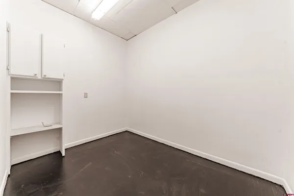 a view of a room with an empty space