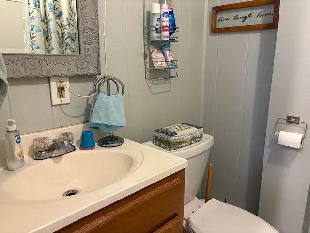 a bathroom with a sink and a toilet