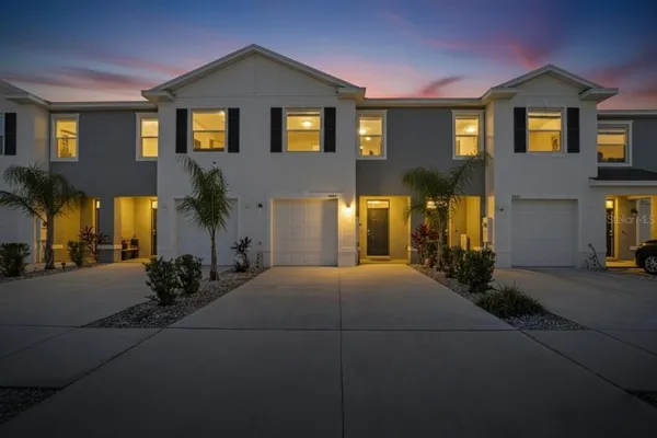 a front view of a house