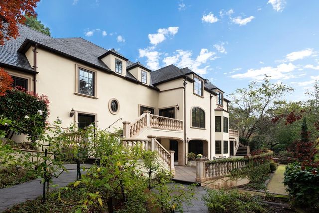 a front view of a house with balcony
