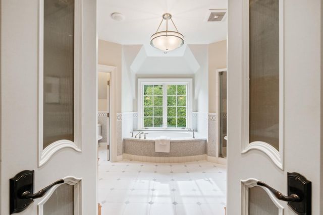 a view of a bathroom with a shower