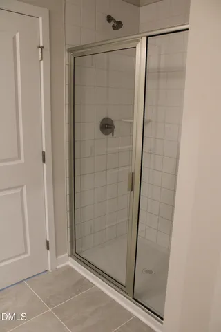 an empty room with closet