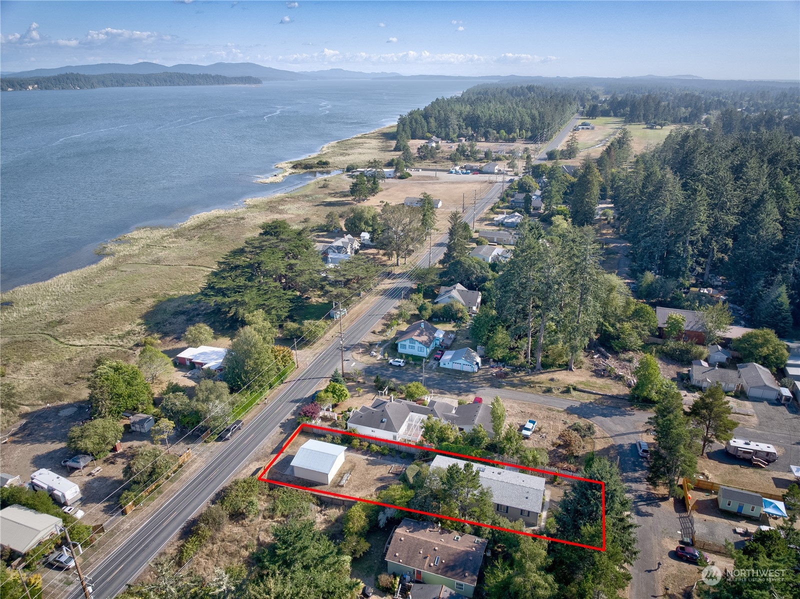 26507 Sandridge Road Nahcotta, WA 98640 - Photo 39 of 40 an aerial view of residential houses with outdoor space