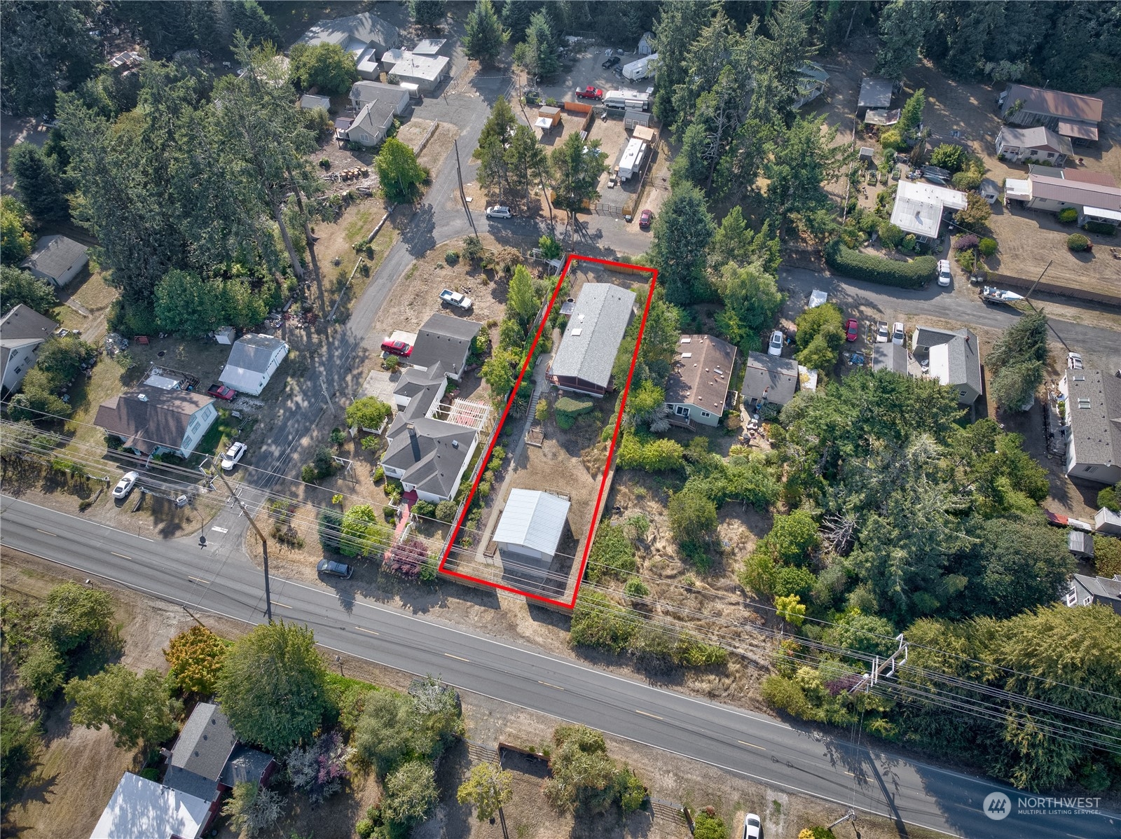 26507 Sandridge Road Nahcotta, WA 98640 - Photo 6 of 40 an aerial view of residential houses with outdoor space