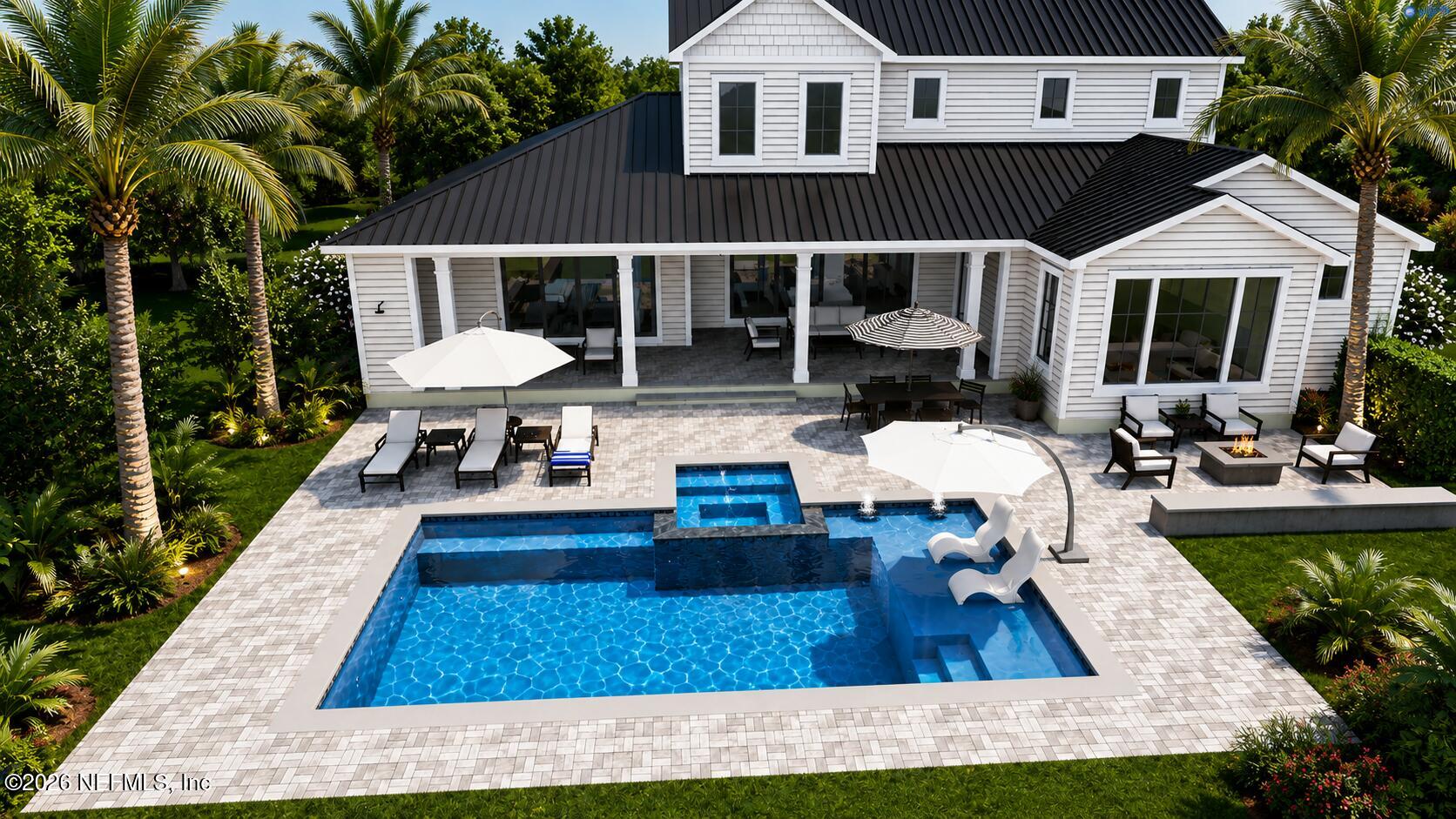 605 Shell Ridge Lane Ponte Vedra, FL 32081 - Photo 74 of 126 605 Shell Ridge- HIGH REZ POOL RENDERING
