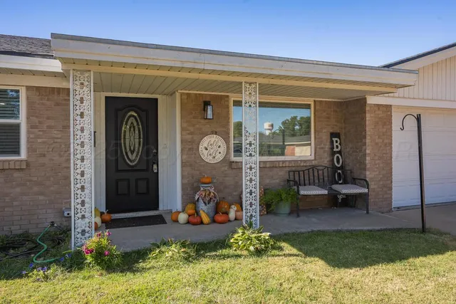 a front view of a house