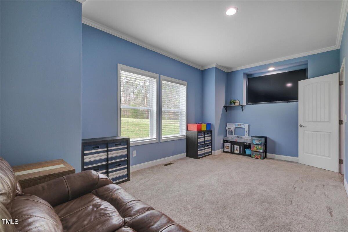 90 Ferncrest Court Roxboro, NC 27574 - Photo 33 of 45 a living room with furniture and a flat screen tv