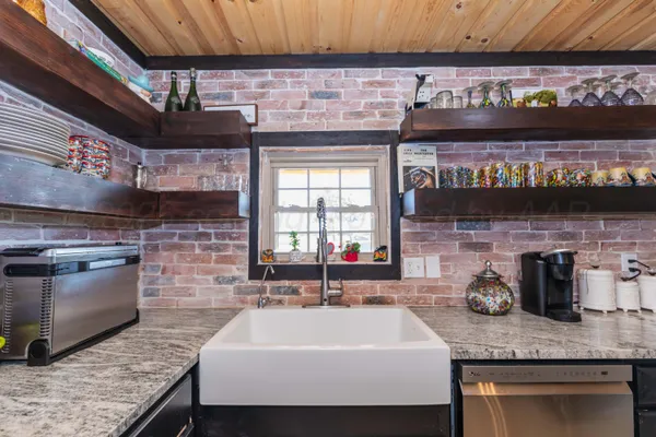 a view of a balcony with a ocean view