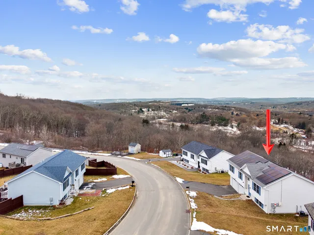 an aerial view of a city