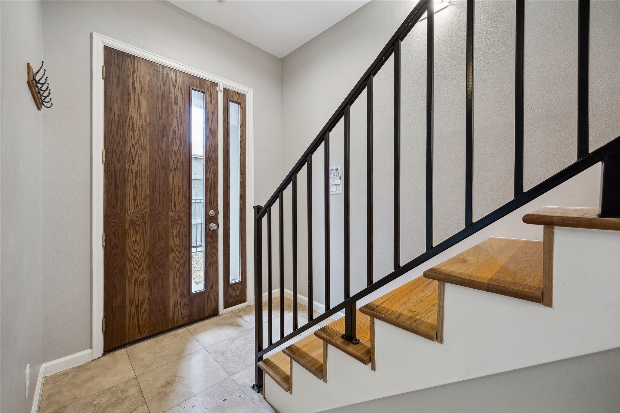 802 Waverly Street, Unit D Houston, TX 77007 - Photo 14 of 30 a view of staircase with lots of wooden floor