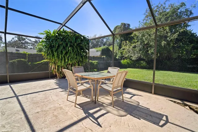 a view of swimming pool with an outdoor space