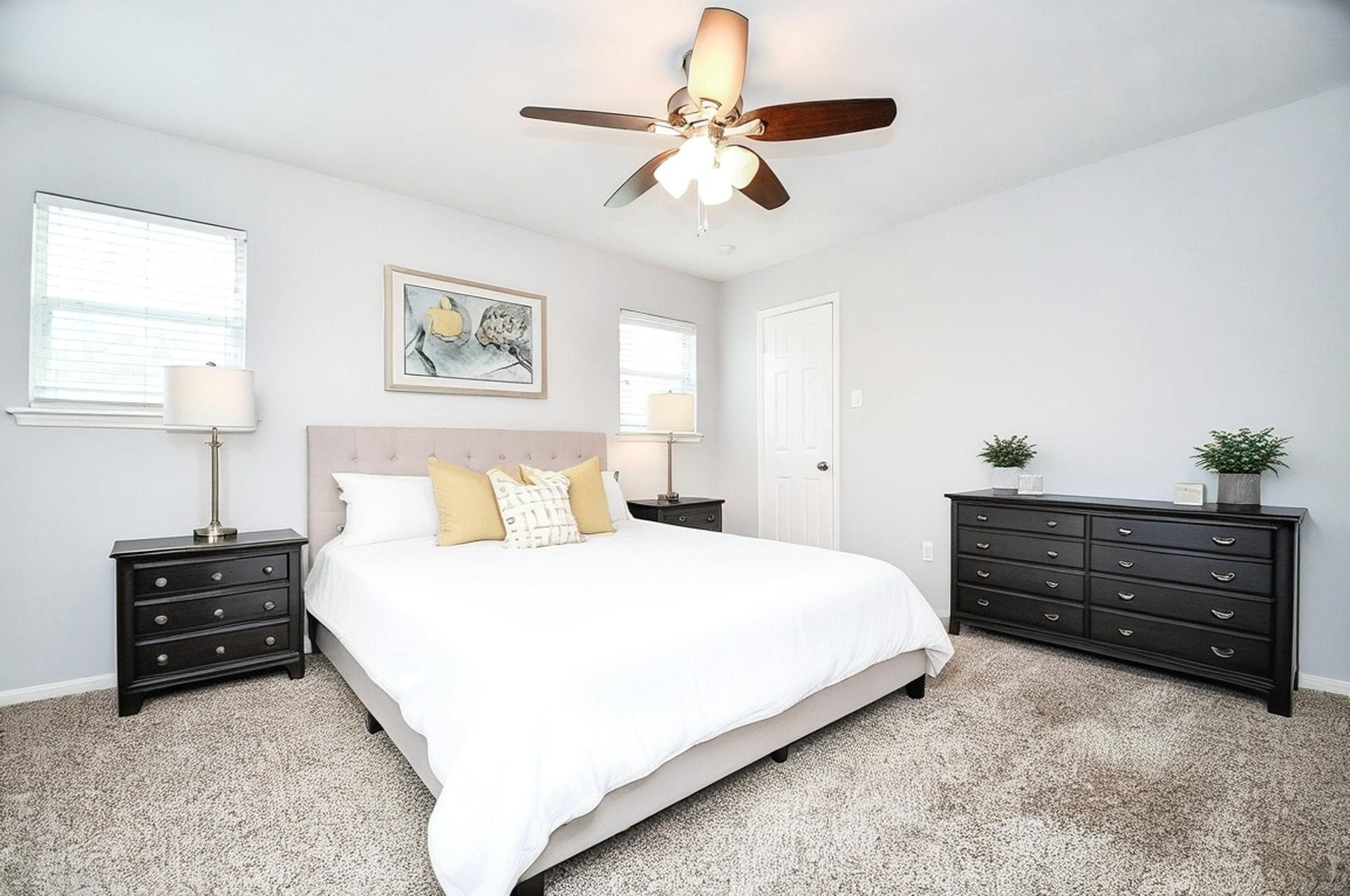 14011 Wickersham Lane Houston, TX 77077 - Photo 31 of 38 One of three spacious, secondary bedrooms. Virtual rendering to illustrate the size and layout flexibility of this room.