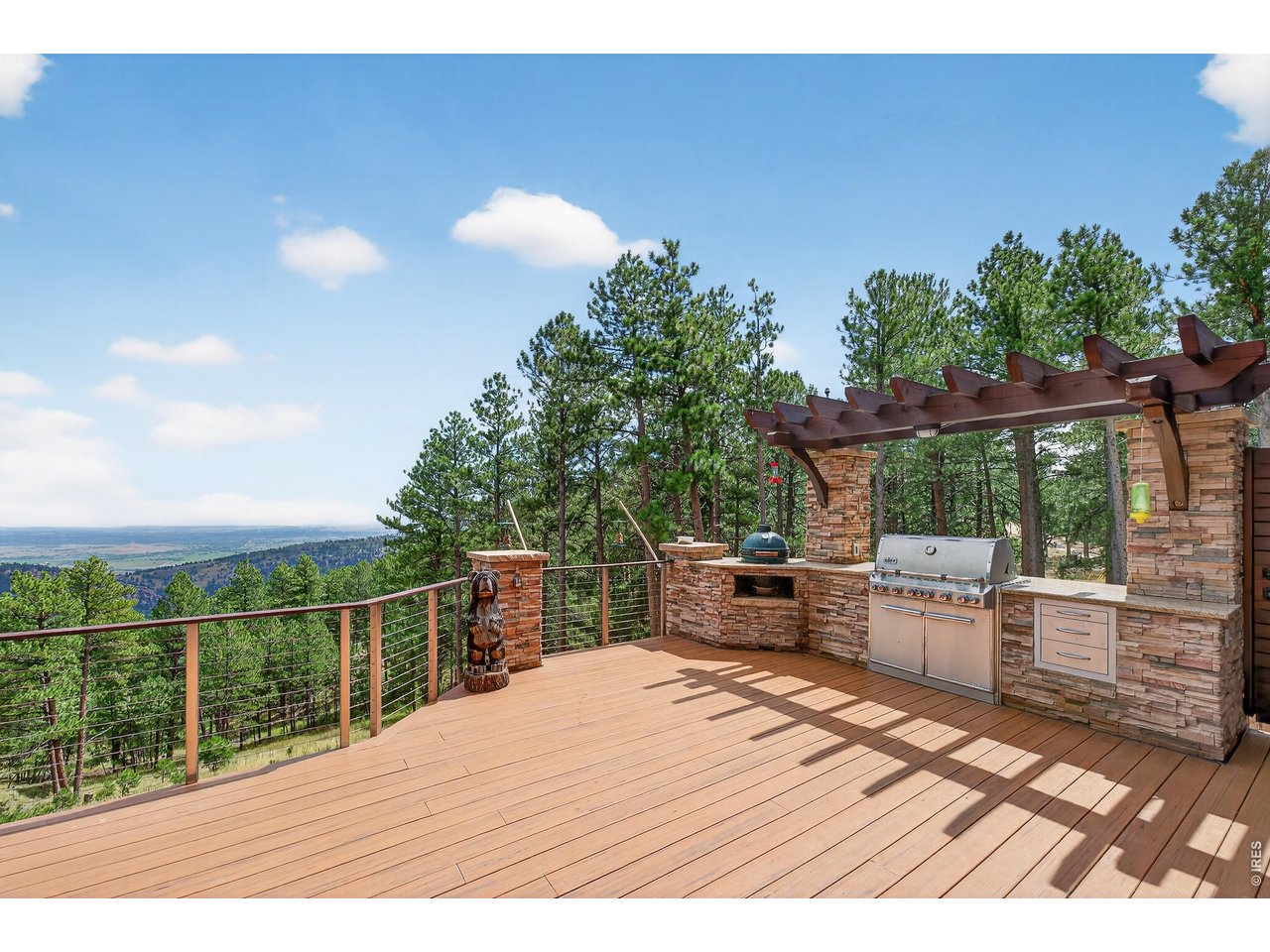 820 Peakview Road Boulder, CO 80302 - Photo 40 of 50 a view of a terrace with furniture and garden