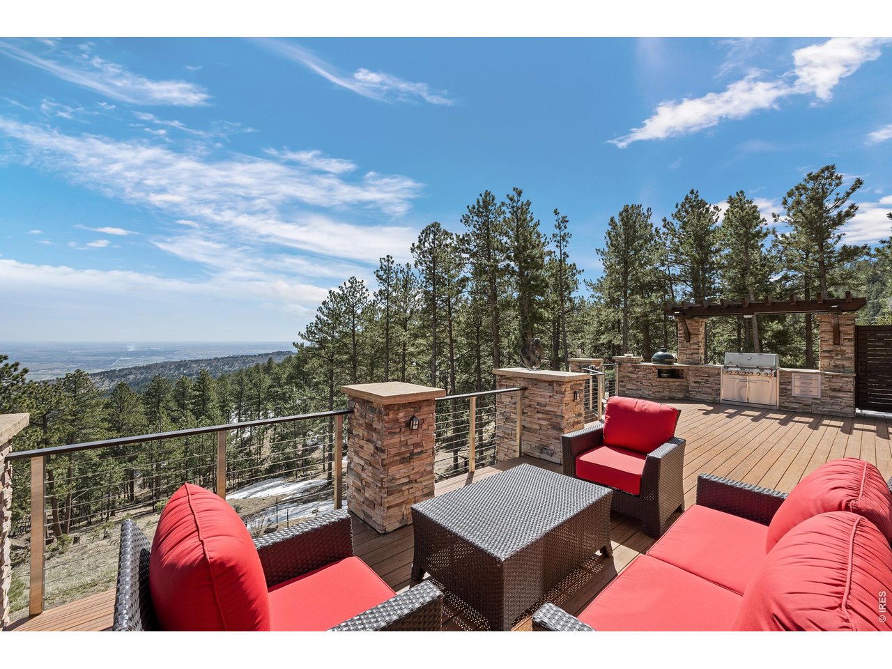 820 Peakview Road Boulder, CO 80302 - Photo 41 of 50 a view of roof deck with furniture