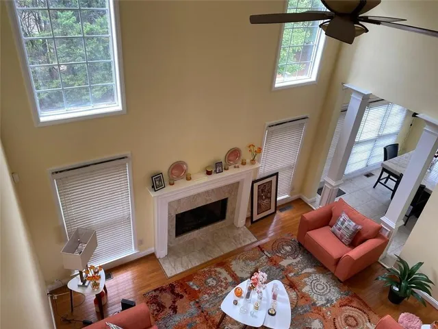 a view of an front door